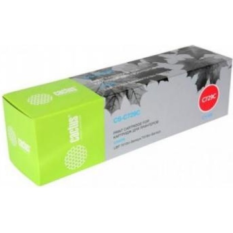 Картридж Cactus CS-C729C для Canon i-SENSYS LBP-7010C/ LBP-7018C, голубой
Картридж Cactus CS-C729C для Canon i-SENSYS LBP-7010C/ LBP-7018C, голубой