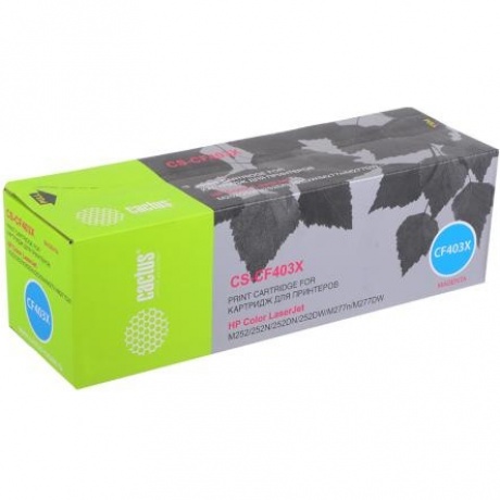 Картридж Cactus CS-CF403X для HP CLJ M252/252N/252DN/252DW/M277n/M277DW, пурпурный
Картридж Cactus CS-CF403X для HP CLJ M252/252N/252DN/252DW/M277n/M277DW, пурпурный