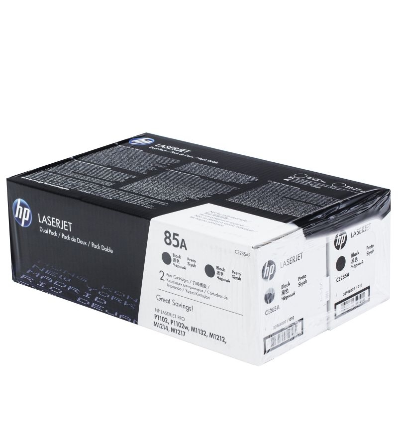 Тонер Картридж HP 85A CE285AF черный x2уп. (3200стр.) для HP LJ P1102/P1102w
Тонер Картридж HP 85A CE285AF черный x2уп. (3200стр.) для HP LJ P1102/P1102w
