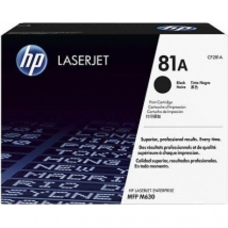 Тонер Картридж HP 81A CF281A черный (10500стр.) для HP LJ Pro M630dn/f/h/z
Тонер Картридж HP 81A CF281A черный (10500стр.) для HP LJ Pro M630dn/f/h/z