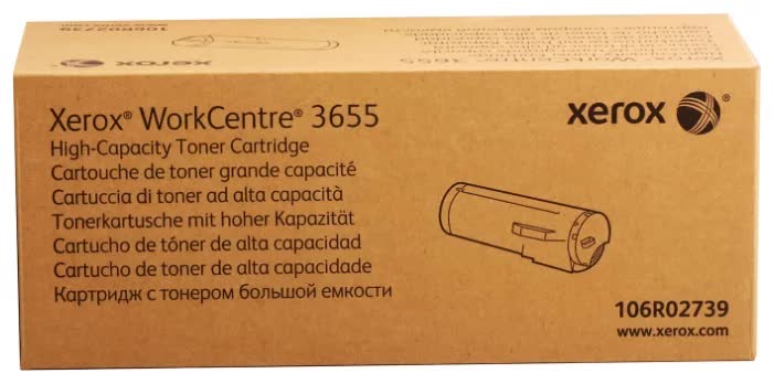 Тонер Картридж Xerox 106R02739 черный (14400стр.) для Xerox WC 3655
Тонер Картридж Xerox 106R02739 черный (14400стр.) для Xerox WC 3655