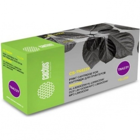 Тонер Картридж Cactus CS-TN423Y желтый (4000стр.) для Brother DCP L8410CDW/HL L8260CDW/MFC L8690CDW
Тонер Картридж Cactus CS-TN423Y желтый (4000стр.) для Brother DCP L8410CDW/HL L8260CDW/MFC L8690CDW