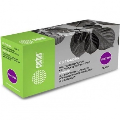 Тонер Картридж Cactus CS-TN423BK черный (6500стр.) для Brother DCP L8410CDW/HL L8260CDW/MFC L8690CDW
Тонер Картридж Cactus CS-TN423BK черный (6500стр.) для Brother DCP L8410CDW/HL L8260CDW/MFC L8690CDW