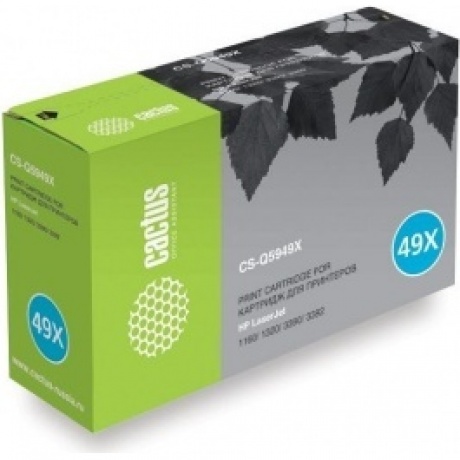 Тонер Картридж Cactus CS-Q5949X черный для HP Laser Jet 1320/ 3390/ 3392 (6000стр.)
Тонер Картридж Cactus CS-Q5949X черный для HP Laser Jet 1320/ 3390/ 3392 (6000стр.)