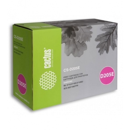 Тонер Картридж Cactus CS-D205E черный для Samsung ML-3310/3710/SCX-5637/4833 (10000стр.)
Тонер Картридж Cactus CS-D205E черный для Samsung ML-3310/3710/SCX-5637/4833 (10000стр.)