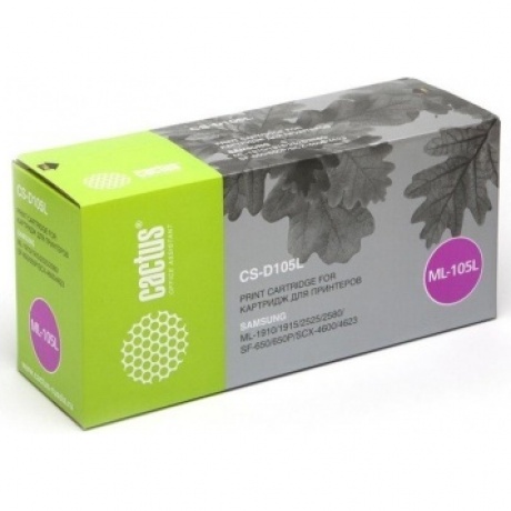 Тонер Картридж Cactus CS-D105L черный для SAMSUNG ML-1910 /1915 /2525 /2580; Samsung SCX-4600 /4623
Тонер Картридж Cactus CS-D105L черный для SAMSUNG ML-1910 /1915 /2525 /2580; Samsung SCX-4600 /4623