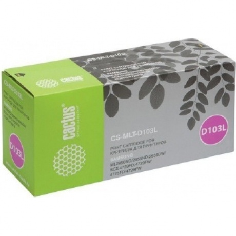 Тонер Картридж Cactus CS-D103L черный для Samsung SCX-4728FD/ML-2955ND/2955DW (2500стр.)
Тонер Картридж Cactus CS-D103L черный для Samsung SCX-4728FD/ML-2955ND/2955DW (2500стр.)