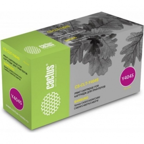 Тонер Картридж Cactus CS-CLT-Y404S желтый для Samsung SL-C430/C430W/C480/C480W/C480FW (1000стр.)
Тонер Картридж Cactus CS-CLT-Y404S желтый для Samsung SL-C430/C430W/C480/C480W/C480FW (1000стр.)