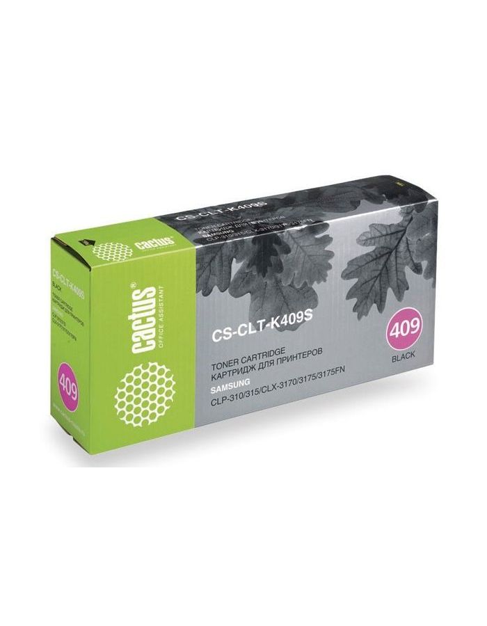 Тонер Картридж Cactus CS-CLT-K409S черный для Samsung CLP-310/315/CLX-3170/3175/3175FN (1500стр.)
Тонер Картридж Cactus CS-CLT-K409S черный для Samsung CLP-310/315/CLX-3170/3175/3175FN (1500стр.)