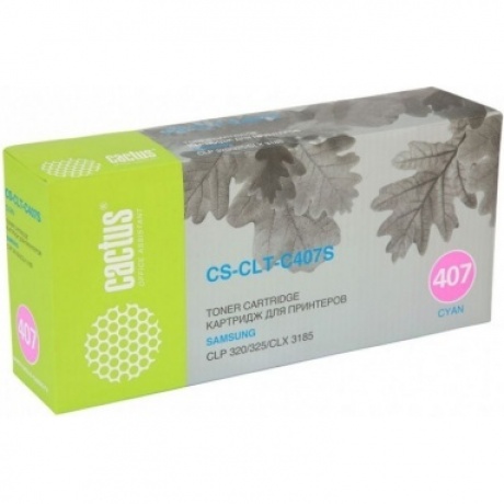 Тонер Картридж Cactus CS-CLT-C407S голубой для Samsung CLP320/320n/325/CLX3185/3185n/3185fn (1000стр
Тонер Картридж Cactus CS-CLT-C407S голубой для Samsung CLP320/320n/325/CLX3185/3185n/3185fn (1000стр