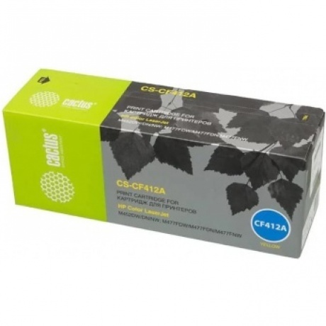 Тонер Картридж Cactus CS-CF412A желтый для HP LJ M452DW/DN/NW, M477FDW/M477FDN/M477FNW (2300стр.)
Тонер Картридж Cactus CS-CF412A желтый для HP LJ M452DW/DN/NW, M477FDW/M477FDN/M477FNW (2300стр.)