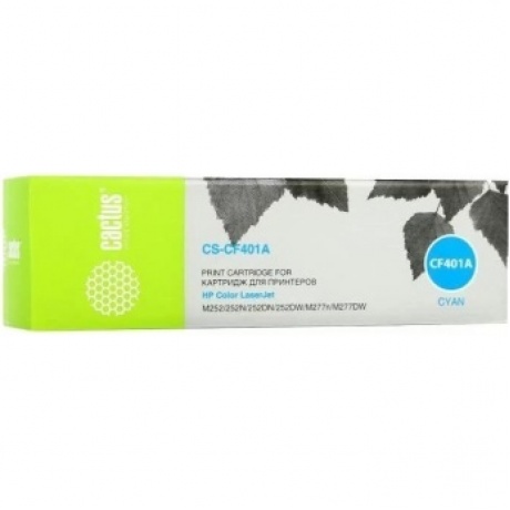 Тонер Картридж Cactus CS-CF401A голубой для HP CLJ M252/252N/252DN/252DW/M277n/M277DW (1400стр.)
Тонер Картридж Cactus CS-CF401A голубой для HP CLJ M252/252N/252DN/252DW/M277n/M277DW (1400стр.)