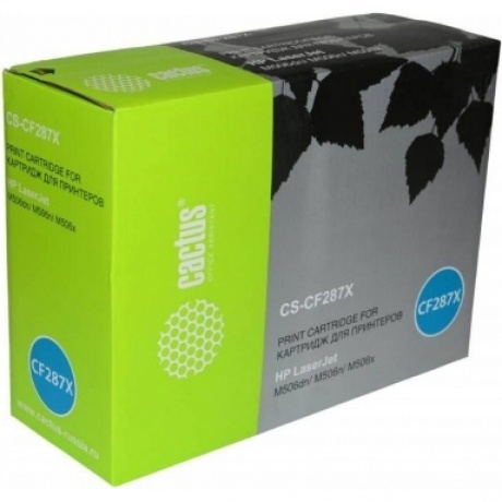 Тонер Картридж Cactus CS-CF287X черный для HP LJ M506dn/ M506n/ M506x (18000стр.)
Тонер Картридж Cactus CS-CF287X черный для HP LJ M506dn/ M506n/ M506x (18000стр.)