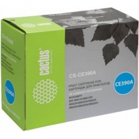 Тонер Картридж Cactus CS-CE390A черный для HP LJ M4555/M601/M602/M603 (10000стр.)
Тонер Картридж Cactus CS-CE390A черный для HP LJ M4555/M601/M602/M603 (10000стр.)
