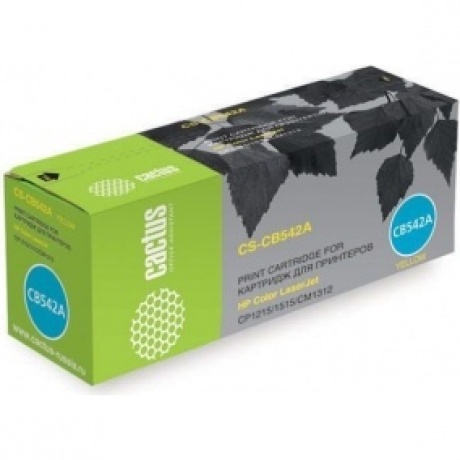 Тонер Картридж Cactus CS-CB542A желтый для HP Color LaserJet CP1215/1515/CM1312 (1400стр.)
Тонер Картридж Cactus CS-CB542A желтый для HP Color LaserJet CP1215/1515/CM1312 (1400стр.)
