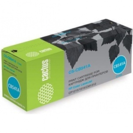 Тонер Картридж Cactus CS-CB541A голубой для HP Color LaserJet CP1215/1515/CM1312 (1400стр.)
Тонер Картридж Cactus CS-CB541A голубой для HP Color LaserJet CP1215/1515/CM1312 (1400стр.)