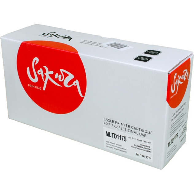 Картридж SAKURA MLTD117S для Samsung SCX-465, черный, 2500 к.
Картридж SAKURA MLTD117S для Samsung SCX-465, черный, 2500 к.