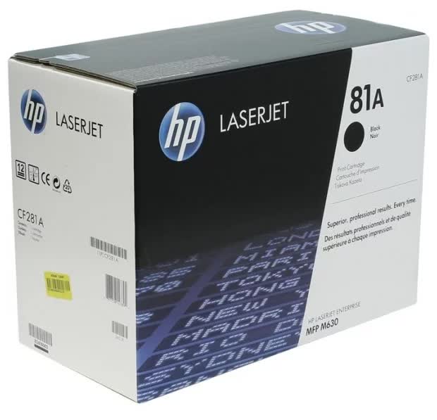 Картридж HP CF281A HP LJ PRO M604, M605, M606, M630
Картридж HP CF281A HP LJ PRO M604, M605, M606, M630