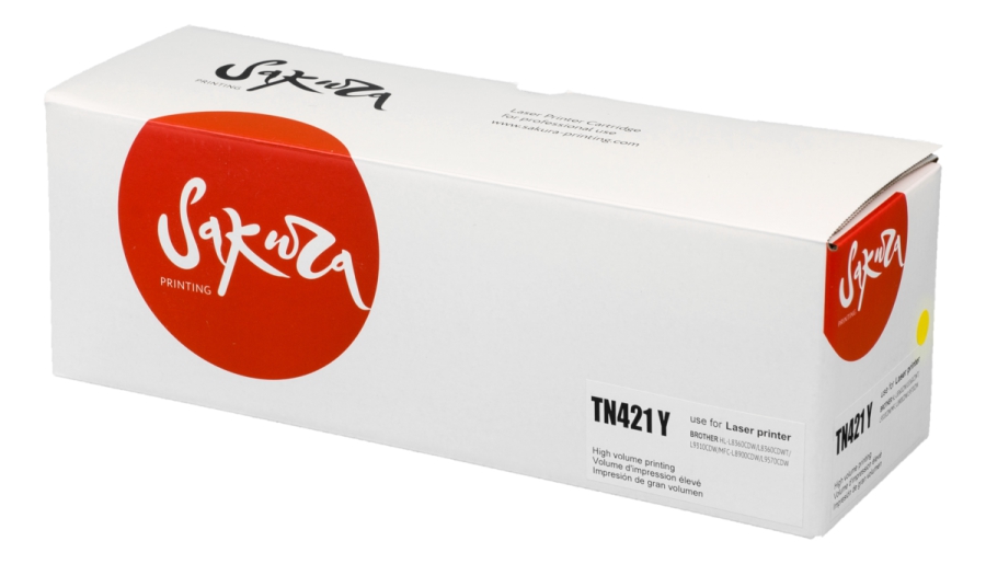 Картридж SAKURA TN421Y для Brother HL-8260DCW, DCP-8410, MFC-8690, желтый, 1 800к.
Картридж SAKURA TN421Y для Brother HL-8260DCW, DCP-8410, MFC-8690, желтый, 1 800к.