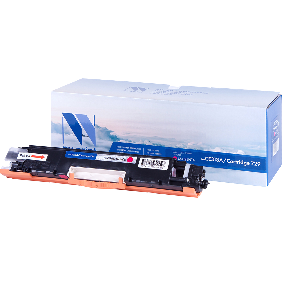 Картридж NV Print CE313A/Canon729 Magenta для Нewlett-Packard LJ Color CP1025 (1000k), Пурпурный
Картридж NV Print CE313A/Canon729 Magenta для Нewlett-Packard LJ Color CP1025 (1000k), Пурпурный