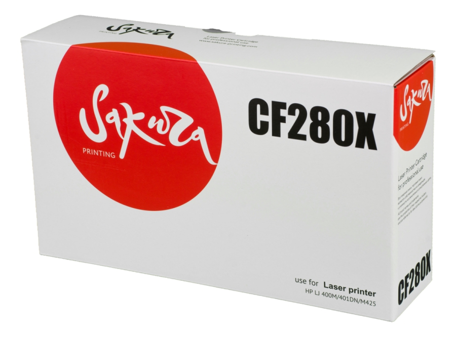Картридж SAKURA CF280X для HP LJ 400M/401DN,M425, черный, 6900 к.
Картридж SAKURA CF280X для HP LJ 400M/401DN,M425, черный, 6900 к.