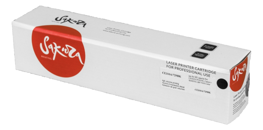 Картридж SAKURA CE310A для HP LaserJet Pro CP1025/CP1025N, Canon i-SENSYS LBP-7010 Color черный, 1200 к.
Картридж SAKURA CE310A для HP LaserJet Pro CP1025/CP1025N, Canon i-SENSYS LBP-7010 Color черный, 1200 к.