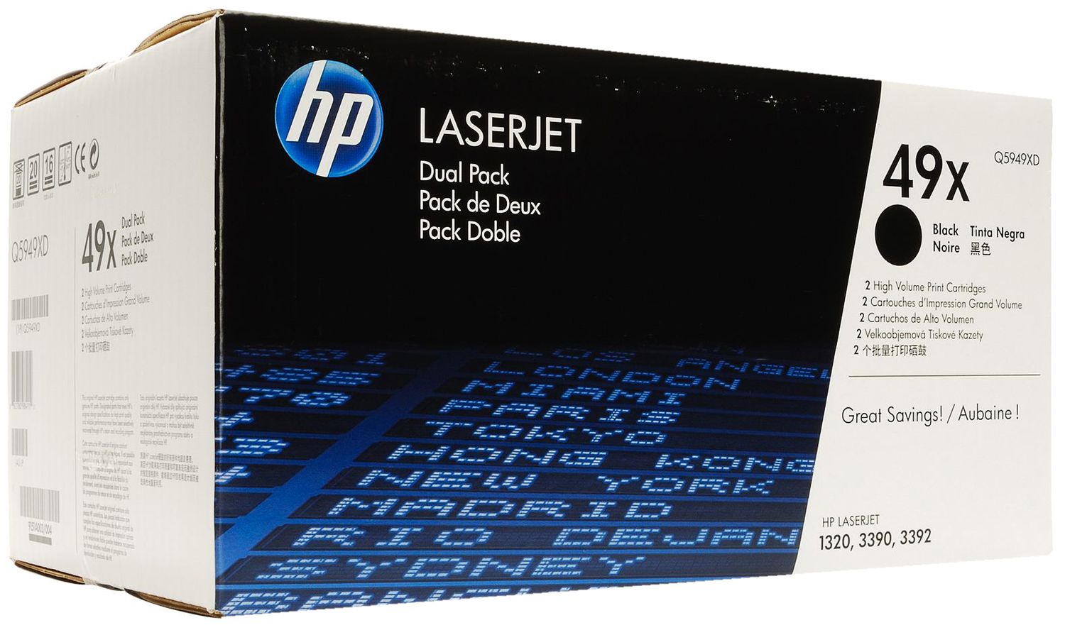 Картридж HP Q5949XD HP LJ 1320 (2x6000p) двойной, Черный
Картридж HP Q5949XD HP LJ 1320 (2x6000p) двойной, Черный