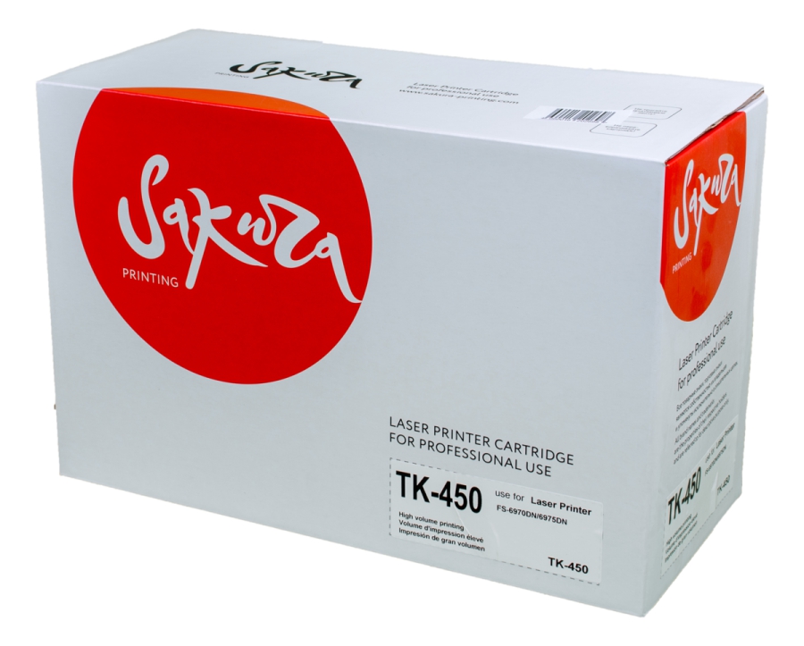 Картридж SAKURA TK450 для Kyocera Mita FS-6970DN/6975DN, черный, 15000 к.
Картридж SAKURA TK450 для Kyocera Mita FS-6970DN/6975DN, черный, 15000 к.