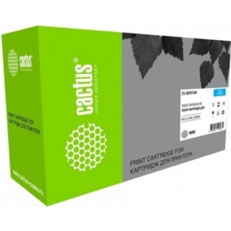 Картридж лазерный Cactus CS-Q5951AV голубой (10000стр.) для HP LJ 4700
Картридж лазерный Cactus CS-Q5951AV голубой (10000стр.) для HP LJ 4700