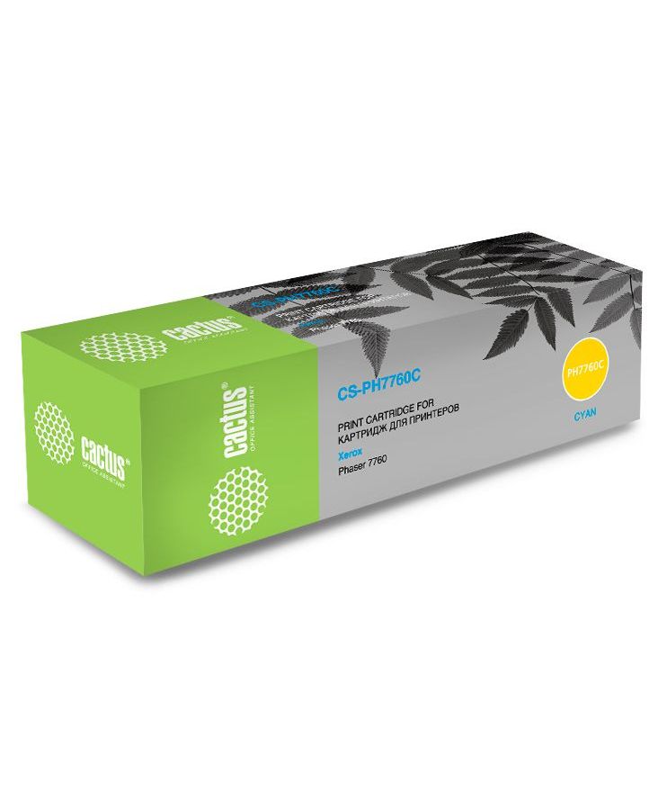Картридж лазерный Cactus 106R01160 CS-PH7760C голубой бар.в компл. (25000стр.) для Xerox Phaser 7760/7760dn/7760dx/7760dxf
Картридж лазерный Cactus 106R01160 CS-PH7760C голубой бар.в компл. (25000стр.) для Xerox Phaser 7760/7760dn/7760dx/7760dxf