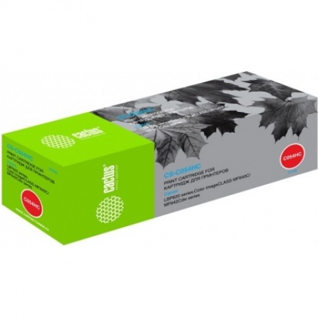 Картридж лазерный Cactus CS-C054HC голубой (2300стр.) для Canon LBP 621Cw/623Cdw/641Cw/643Cdw
Картридж лазерный Cactus CS-C054HC голубой (2300стр.) для Canon LBP 621Cw/623Cdw/641Cw/643Cdw