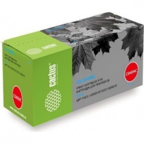 Картридж лазерный Cactus CS-C040HC голубой (10000стр.) для Canon LBP 710CX/712CX I-Sensys
Картридж лазерный Cactus CS-C040HC голубой (10000стр.) для Canon LBP 710CX/712CX I-Sensys