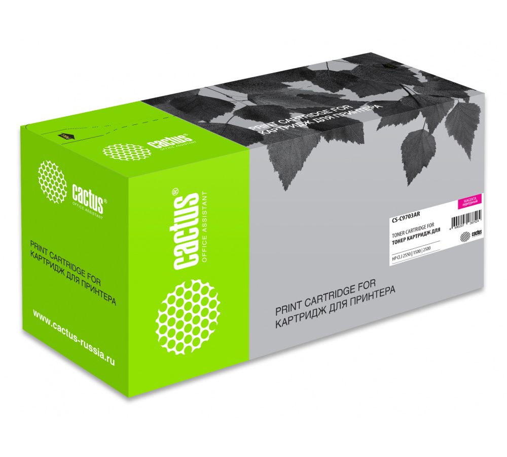 Картридж лазерный Cactus CS-C9703A пурпурный (4000стр.) для HP CLJ 2550/1500/2500
Картридж лазерный Cactus CS-C9703A пурпурный (4000стр.) для HP CLJ 2550/1500/2500