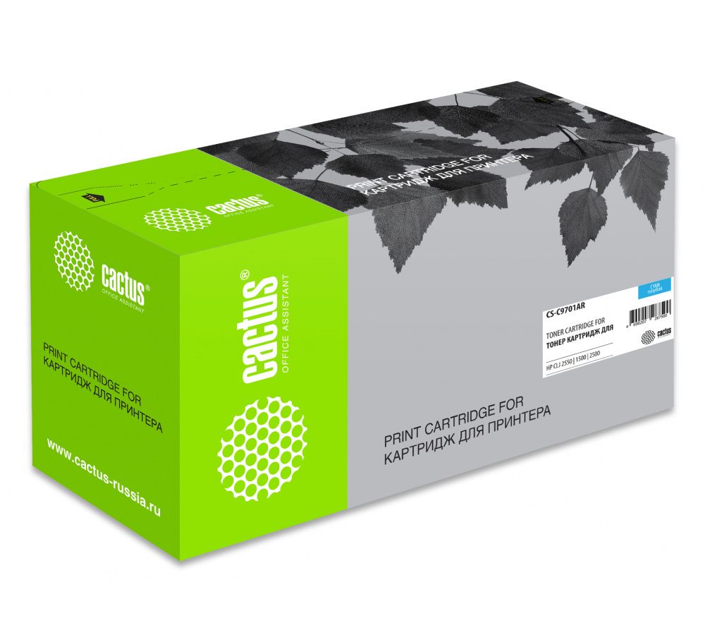 Картридж лазерный Cactus CS-C9701AR голубой (4000стр.) для HP CLJ 2550/1500/2500
Картридж лазерный Cactus CS-C9701AR голубой (4000стр.) для HP CLJ 2550/1500/2500