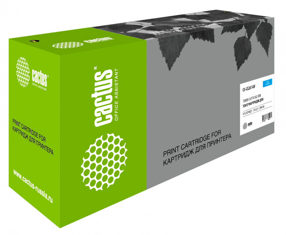 Картридж лазерный Cactus CS-CE261AV голубой (11000стр.) для HP LJ CP4025/CP4525/CM4540
Картридж лазерный Cactus CS-CE261AV голубой (11000стр.) для HP LJ CP4025/CP4525/CM4540
