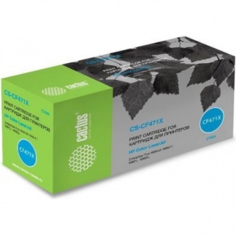 Картридж лазерный Cactus CS-CF471X голубой (23000стр.) для HP Color LJ Enterprise Flow M681dh/M681f/M682z
Картридж лазерный Cactus CS-CF471X голубой (23000стр.) для HP Color LJ Enterprise Flow M681dh/M681f/M682z