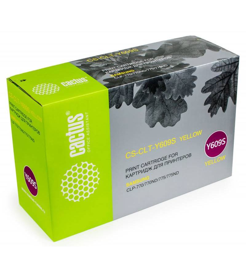Картридж лазерный Cactus CS-CLT-Y609S желтый (7000стр.) для Samsung CLP 770/770ND/775/775ND
Картридж лазерный Cactus CS-CLT-Y609S желтый (7000стр.) для Samsung CLP 770/770ND/775/775ND