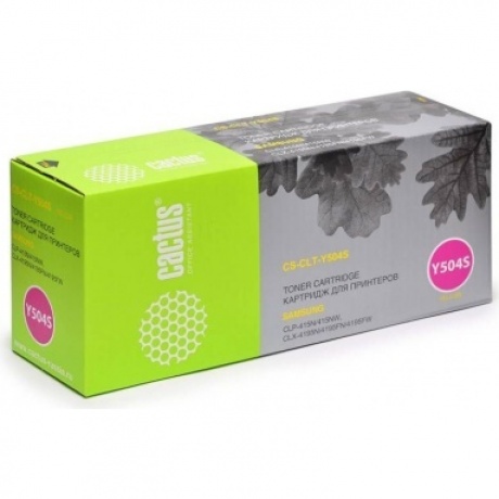 Картридж лазерный Cactus CS-CLT-Y504S желтый (1800стр.) для Samsung CLP-415N/CLX-4195FW/4195FN
Картридж лазерный Cactus CS-CLT-Y504S желтый (1800стр.) для Samsung CLP-415N/CLX-4195FW/4195FN