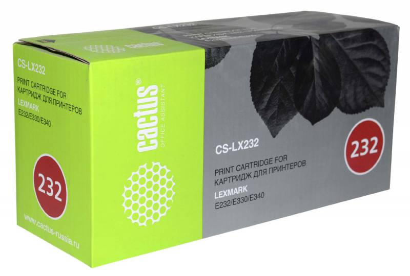 Картридж лазерный Cactus CS-LX232 24016SE черный (2500стр.) для Lexmark Optra E230/E232T/E240N/E332N/E342/E232/E234/E330/E332TN/E342N/E232N/E240/E332/E340/E342TN
Картридж лазерный Cactus CS-LX232 24016SE черный (2500стр.) для Lexmark Optra E230/E232T/E240N/E332N/E342/E232/E234/E330/E332TN/E342N/E232N/E240/E332/E340/E342TN