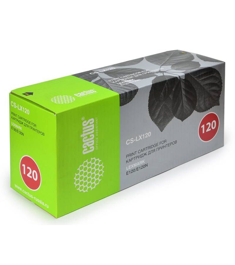 Картридж лазерный Cactus CS-LX120 черный (2000стр.) для Lexmark E120N
Картридж лазерный Cactus CS-LX120 черный (2000стр.) для Lexmark E120N