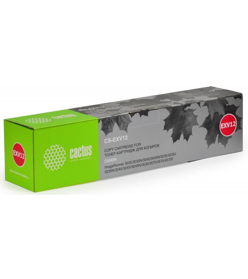 Картридж лазерный Cactus CS-EXV12 черный (24000стр.) для Canon IR3035/3045/3530
Картридж лазерный Cactus CS-EXV12 черный (24000стр.) для Canon IR3035/3045/3530