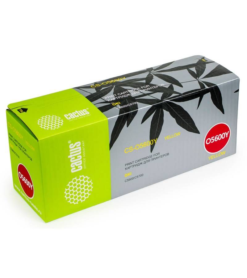 Картридж лазерный Cactus CS-O5600Y желтый (2000стр.) для Oki C5600/C5700
Картридж лазерный Cactus CS-O5600Y желтый (2000стр.) для Oki C5600/C5700