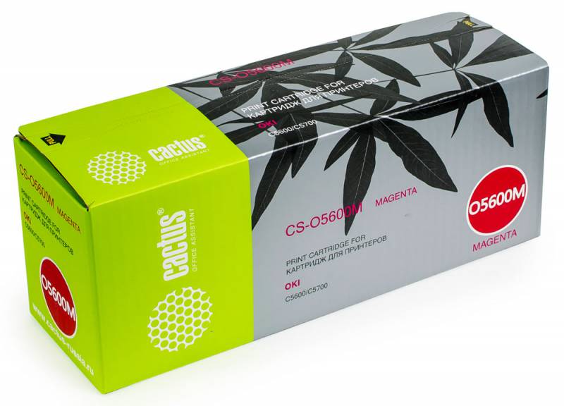 Картридж лазерный Cactus CS-O5600M пурпурный (2000стр.) для Oki C5600/C5700
Картридж лазерный Cactus CS-O5600M пурпурный (2000стр.) для Oki C5600/C5700