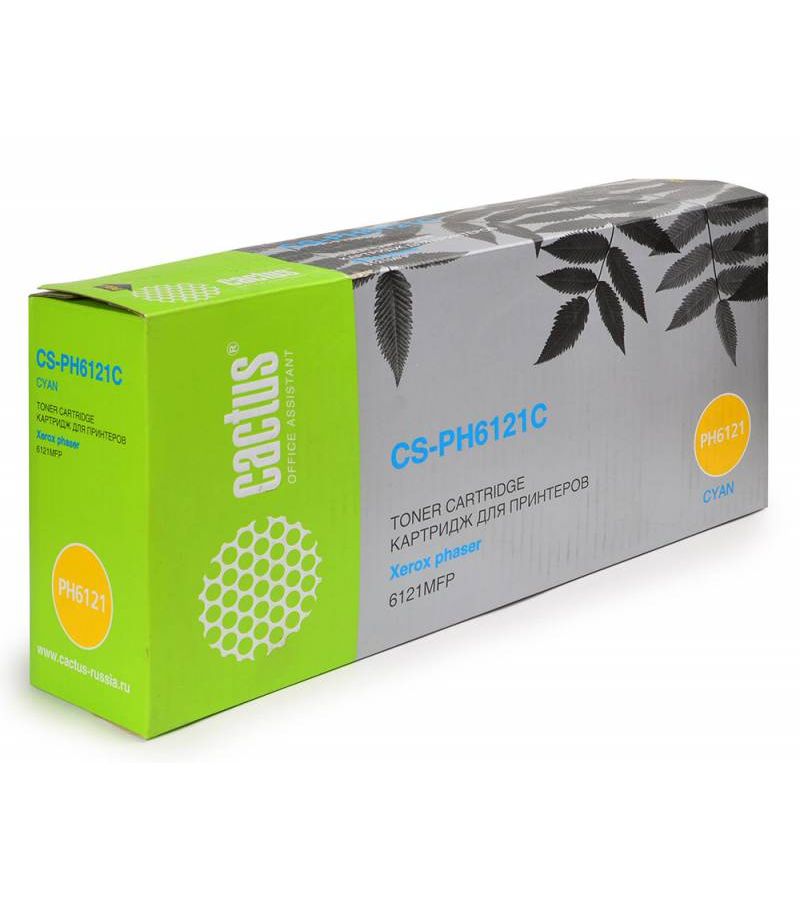 Картридж лазерный Cactus CS-PH6121C 106R01473 голубой (2600стр.) для Xerox Phaser 6121/6121mfp/6121MFPD
Картридж лазерный Cactus CS-PH6121C 106R01473 голубой (2600стр.) для Xerox Phaser 6121/6121mfp/6121MFPD