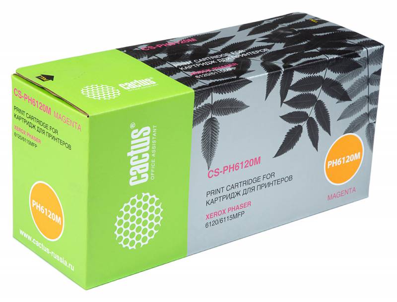 Картридж лазерный Cactus CS-PH6120M 113R00691 пурпурный (1500стр.) для Xerox Phaser 6115/6120
Картридж лазерный Cactus CS-PH6120M 113R00691 пурпурный (1500стр.) для Xerox Phaser 6115/6120