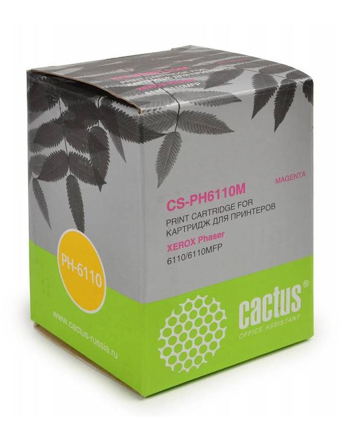Картридж лазерный Cactus CS-PH6110M 106R01205 пурпурный (1000стр.) для Xerox Phaser 6110
Картридж лазерный Cactus CS-PH6110M 106R01205 пурпурный (1000стр.) для Xerox Phaser 6110