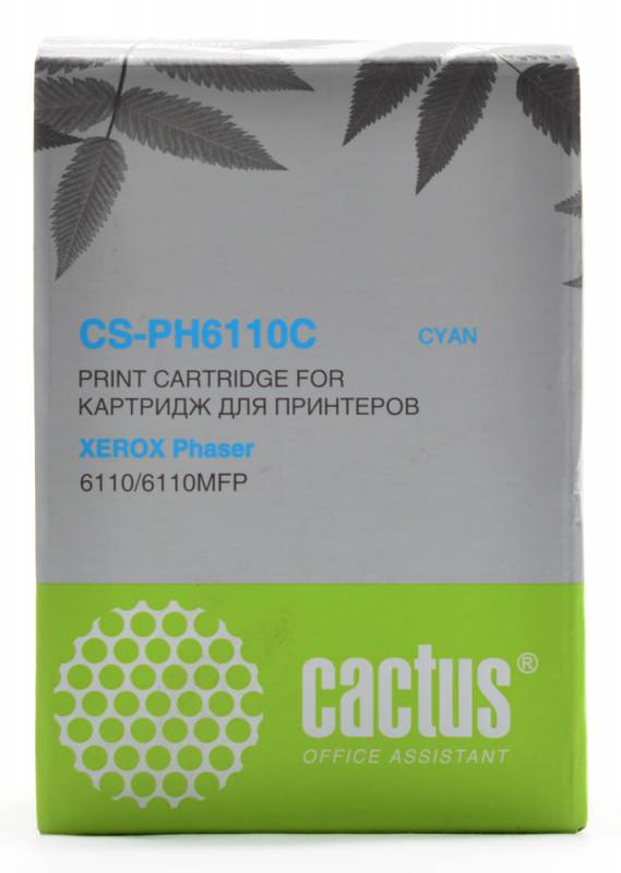 Картридж лазерный Cactus CS-PH6110C 106R01206 голубой (1000стр.) для Xerox Phaser 6110
Картридж лазерный Cactus CS-PH6110C 106R01206 голубой (1000стр.) для Xerox Phaser 6110