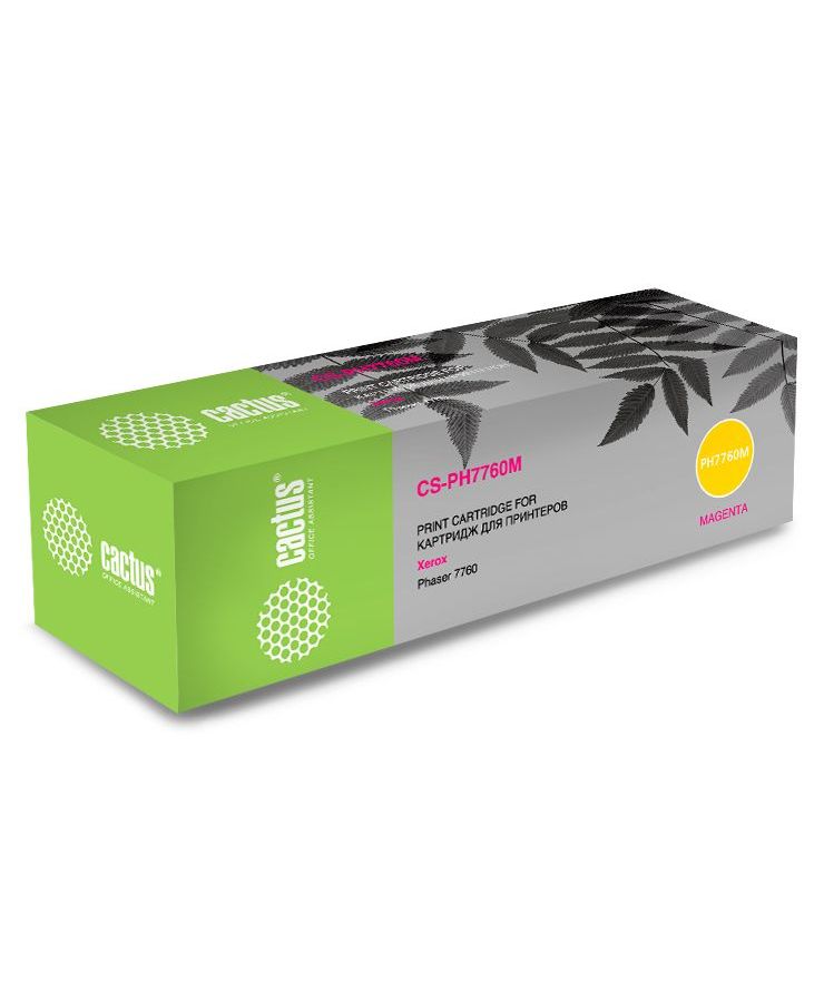 Картридж лазерный Cactus CS-PH7760Y желтый бар.в компл. (25000стр.) для Xerox Phaser 7760/7760dn/7760dx/7760dxf
Картридж лазерный Cactus CS-PH7760Y желтый бар.в компл. (25000стр.) для Xerox Phaser 7760/7760dn/7760dx/7760dxf