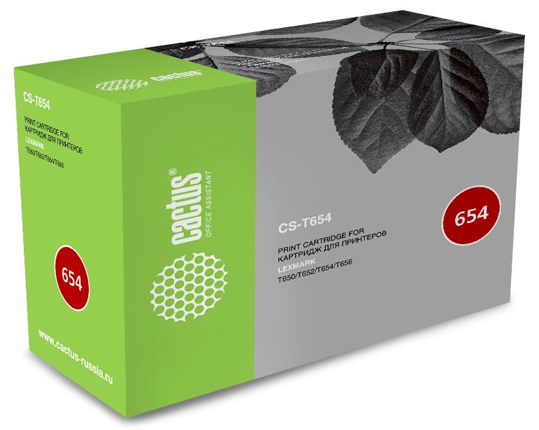 Картридж лазерный Cactus CS-T654 T650A11E черный (7000стр.) для Lexmark T650/T652/T654/T656
Картридж лазерный Cactus CS-T654 T650A11E черный (7000стр.) для Lexmark T650/T652/T654/T656