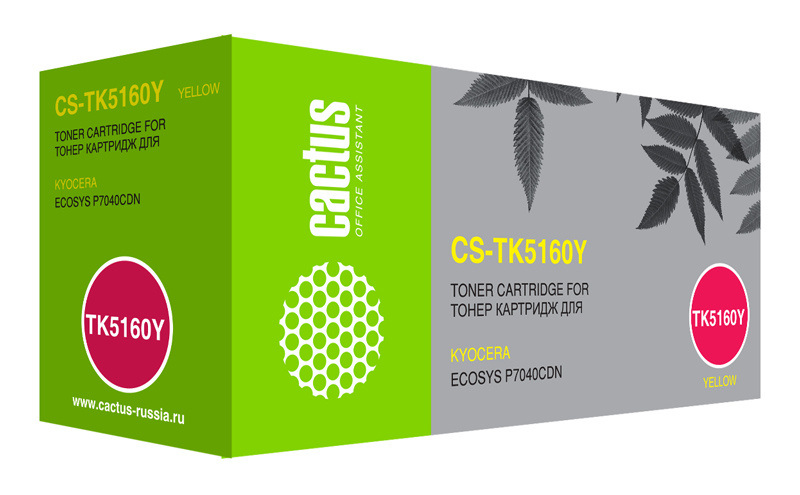 Картридж лазерный Cactus CS-TK5160Y желтый (12000стр.) для Kyocera Ecosys P7040cdn
Картридж лазерный Cactus CS-TK5160Y желтый (12000стр.) для Kyocera Ecosys P7040cdn